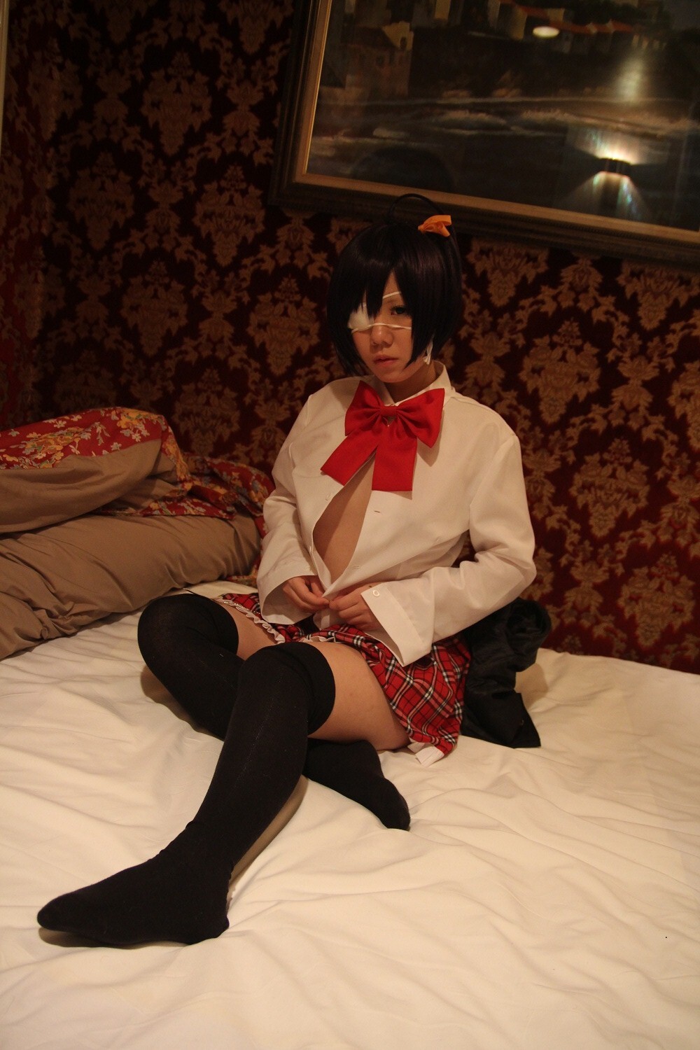 [Cosplay]来自Chuunibyou Demo Koi Ga Shitai的热Rikka Takanashi